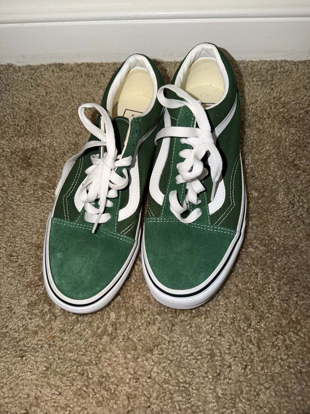Vans Old Skool Skate Shoes in Greener Pastures Green